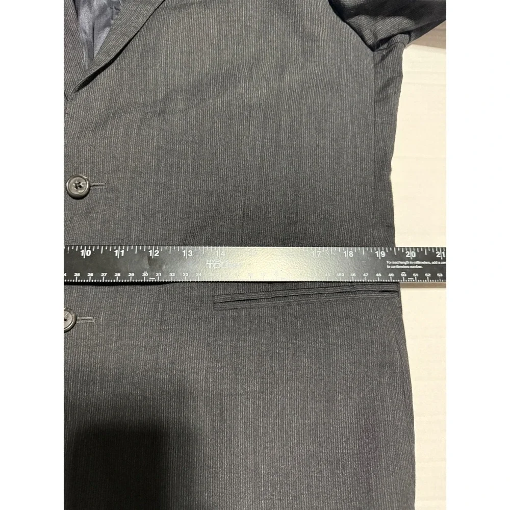 J.Crew 42R Charcoal Gray Wool Linen Sport Coat Blazer 2 Button Summer Jacket